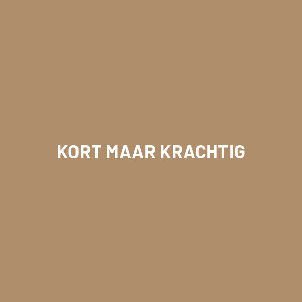 Kort maar krachtig!